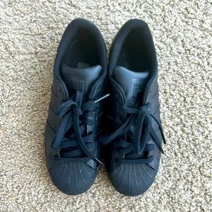 Black Adidas Superstar Sneakers